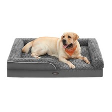 Orthopaedic Dog Bed for Large Dogs, XL  42"L x 32"W x 7"H  Slate Gray