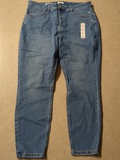 Ava  Viv Jeans Women High Rise Skinny Light Wash Stretch Size 17