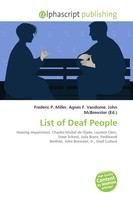 Frederic P. Miller (U. A.) | List Of Deaf People | Taschenbuch | Englisch (2026)