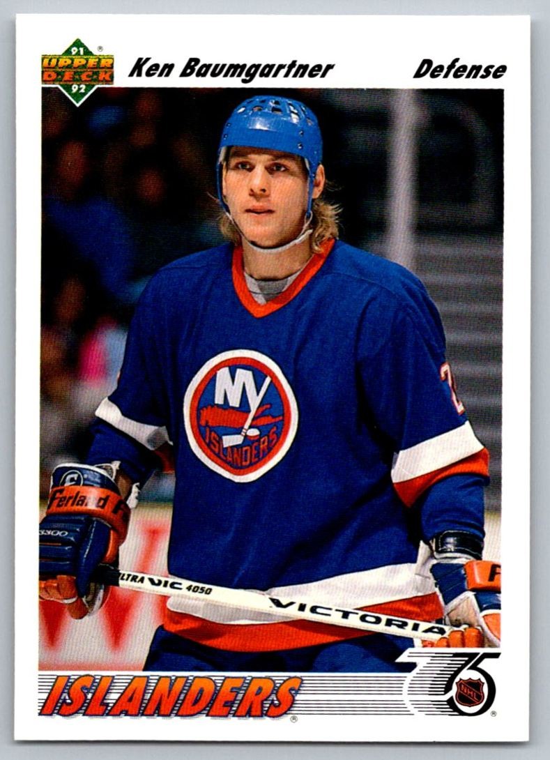 1991-92 Upper Deck French Ken Baumgartner New York Islanders #402A