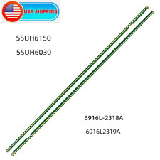 2pcs LED Strips for LG 55UH6030 55UF6450 55UH6150 6916L-2318A , 6916L-2319A