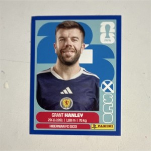 2026 FIFA World Cup panini sticker SCO 10 Grant Hanley, Scotland, Blue Parallel 