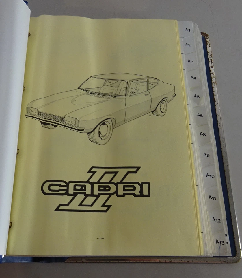 Catalogo Parti Ford Capri II Capri '74 / '76 Anni Di Produzione 1974-1977 - Immagine 2 di 4