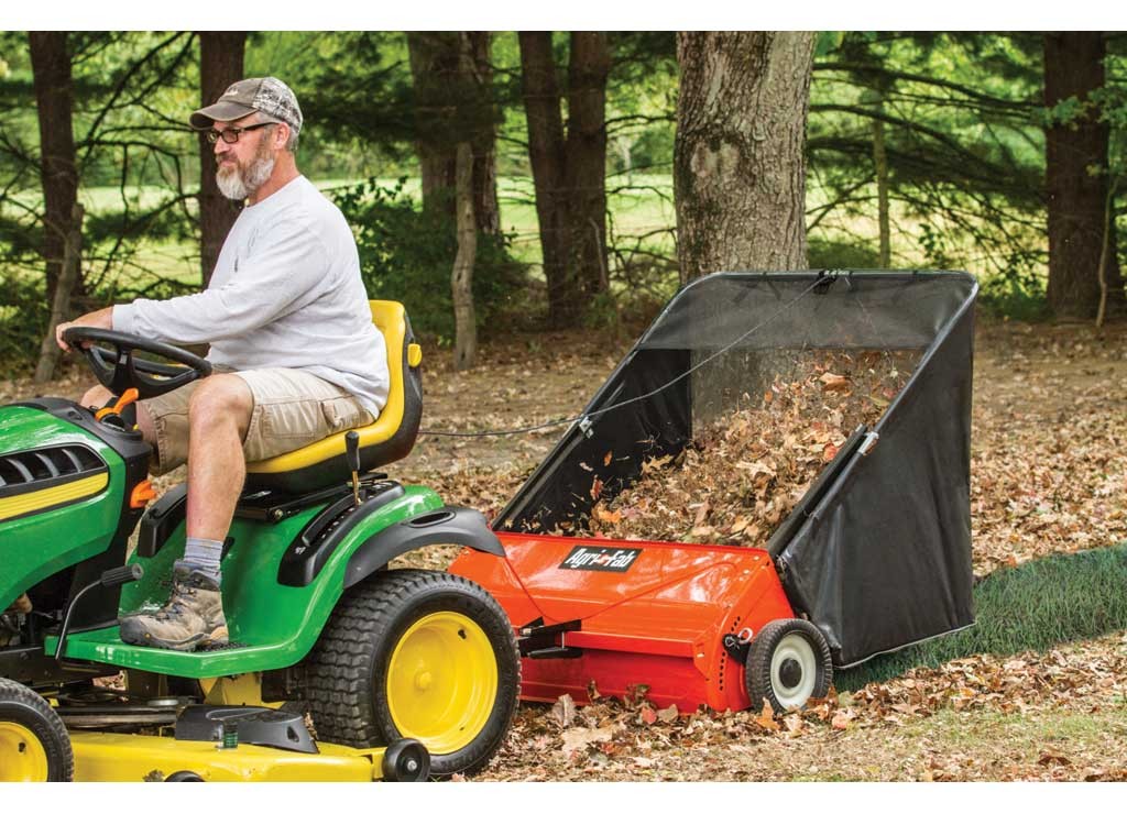 Agri-Fab 45-0521 42" Lawn Sweeper, Semi-Pneumatic, Wheel Dims 11x2.5", Orange