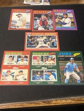 2026 Topps Heritage Parallel Lot 7 Ronald Acuna Jr Purple Red Green Border