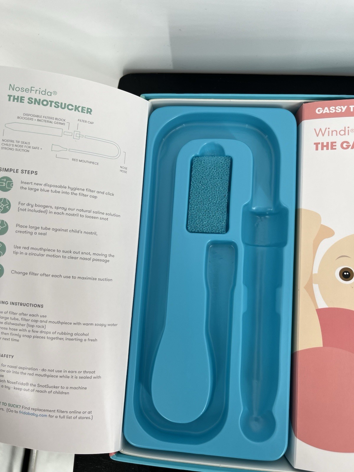 fridababy Windi and skinsoother openbox unused!