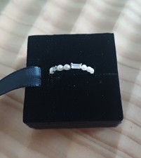 CHRIST Ring Silber 925 mit Perlen gr 57 (18,1...