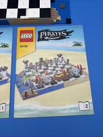 LEGO Pirates: Pirates Chess Set 40158 Chess Board And Manuals Only As Pictured