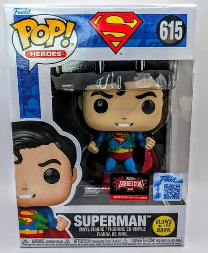 Funko Pop! Superman Glow #615 TargetCon 2026 Exclusive + Protector