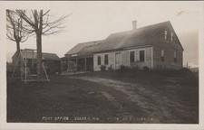 Post Office Goshen NH AS Currier Rural Front Porch RPPC Postcard