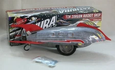 ZORGON WIND UP TIN ROCKET SHIP Zathura Adventure is Waiting SCHYLLING 2005
