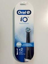 Oral-B iO Ultimate Clean Replacement Brush Head - Black 2 Pack