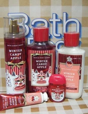 BATH & BODY WORKS 5pc Full Size Shower Set Winter Candy Apple (V/5569)