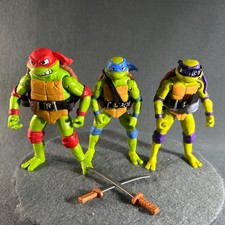 Teenage Mutant Ninja Turtles Mutant Mayhem Raphael Leonardo Donatello Figure Lot