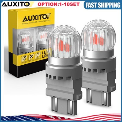 T25 3157 LED Red Light Bulbs Reverse/Back Up Turn Signal Side Marker Lamp 2-20X