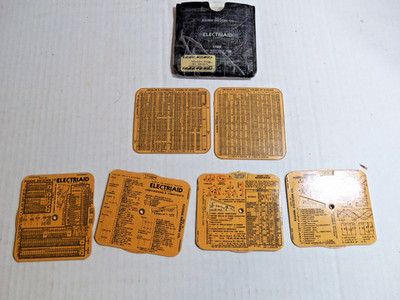Dietzgen ElectriAid Electrical Engineer Charts Vintage 1940's Wallet 1799E