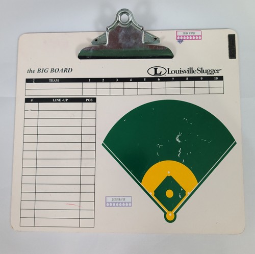 Louisville Slugger Deluxe Dugout Dry Erase Clipboard 12x13 Inch Game Tested!