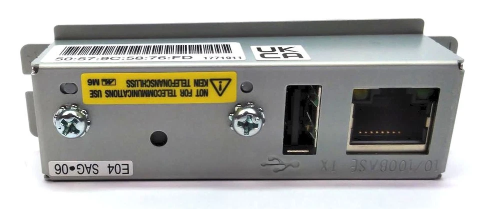 Epson UB-E04 Fast Ethernet 10/100 BaseT RJ-45 Interface Card C32C881008 - Image 3 of 4