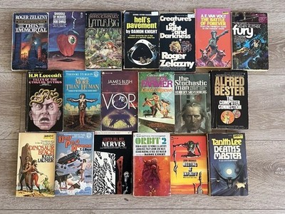 Vintage Sci-Fi Lot. Zelazny, Sturgeon, Shaw, Laumer, Tanith Lee, Brunner, Vogt