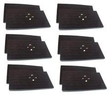888 Display USA 72 Slot Black Jewelry Travel Ring Inserts Display Pads