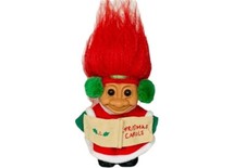 CHRISTMAS CAROLERS TROLL DOLL - 5" Russ Troll w/ Ear Muffs - NEW - Collectible