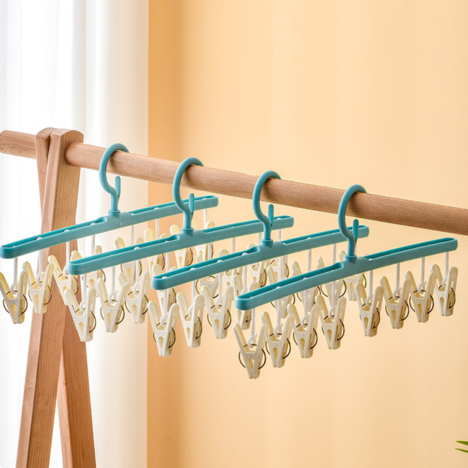 Socks Hook 8 Clips Organizer Laundry Hanger Underwear Socks Holder Space-saving-image