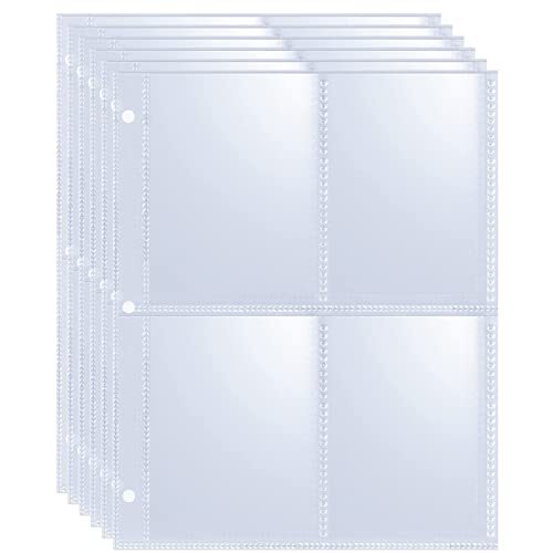 Business Card Sleeves 9 Pocket Clear Toploader Sheets 540 Pockets