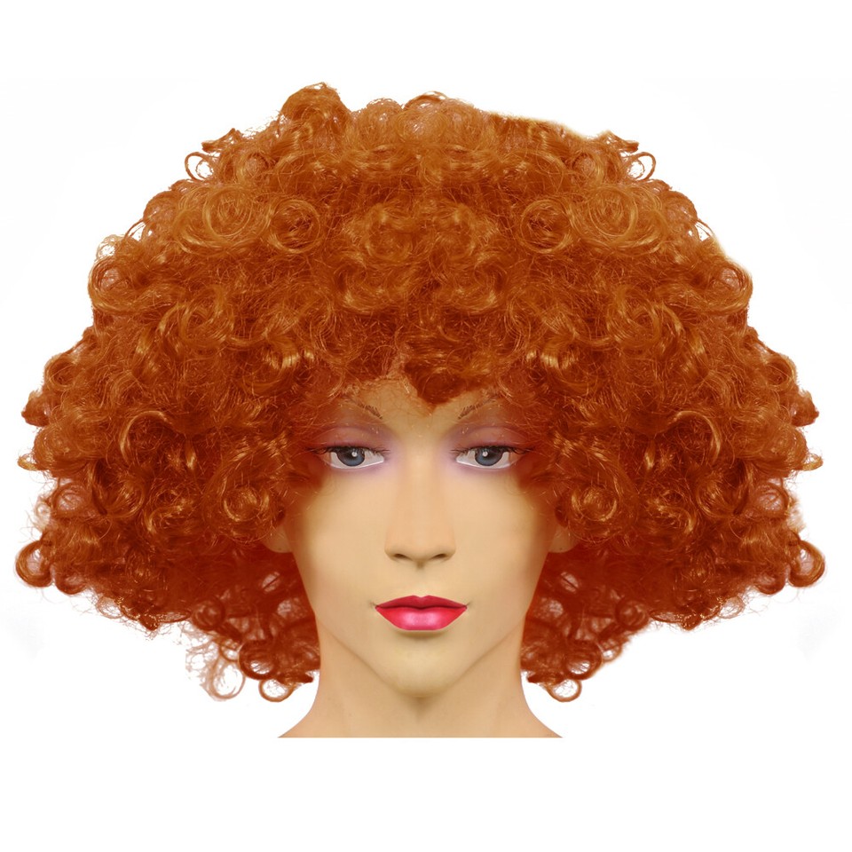 Adults Curly Afro Wig, Short Disco Party Wigs Curacao