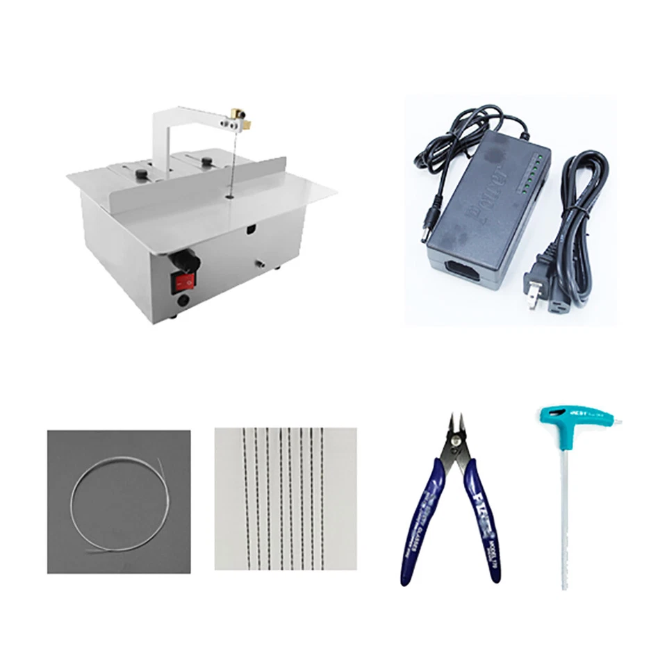 Mini serra elétrica de bancada serra de corte esmeril cortadores de madeira de alumínio - Imagem 4 de 4