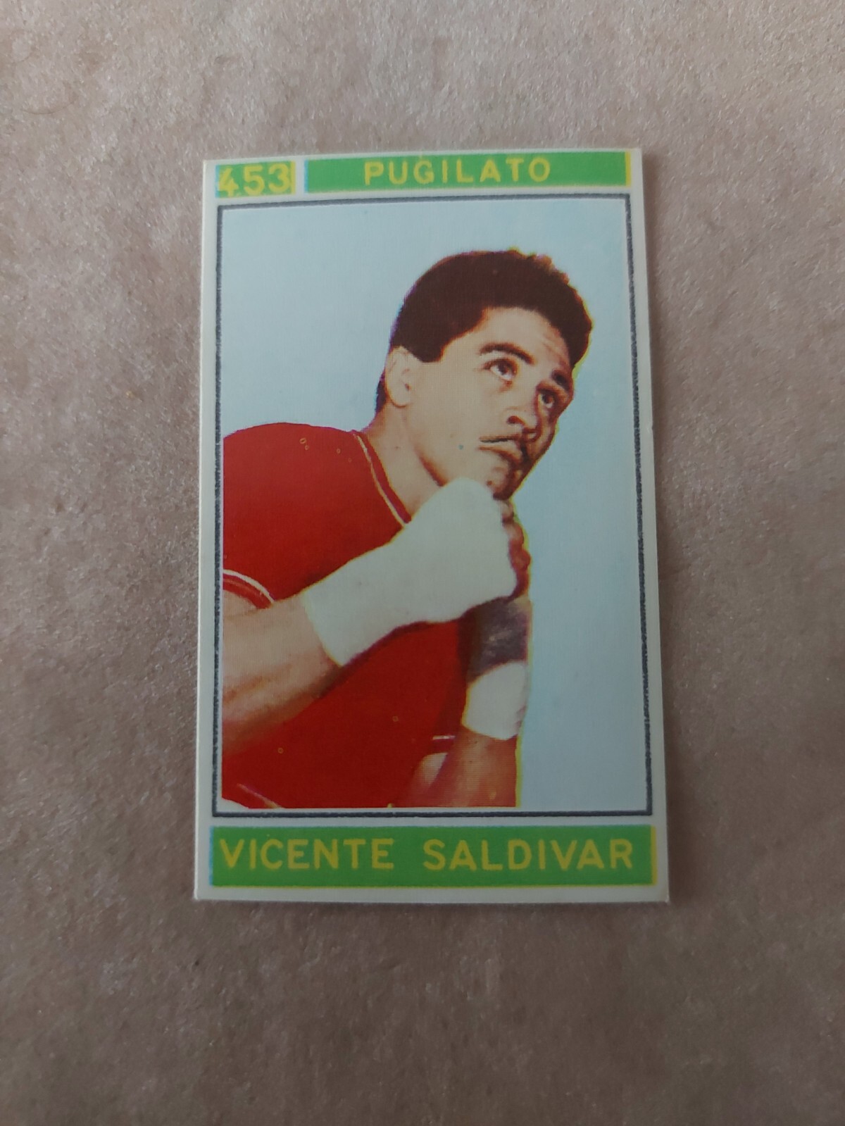 FIGURINA CAMPIONI DELLO SPORT PANINI 1967/68 SALDIVAR N° 453 OTTIMA NEW (8221)