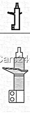 x2 Stk Stoßdämpfer Vorderachse Gasdruck Für FIAT Marea Weekend 46442785