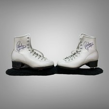 Women's Figure Skates Signed by 1984 Olympic Silver Medalist Rosalynn Sumners