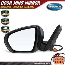 Electric Wing Mirror Passenger for Vauxhall Grandland X 2017-2024 Manual Fold