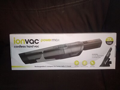IonVac PowerMax Hand Vacuum, 5V Cordless Handheld Vacuum Cleaner, Multi-Surface