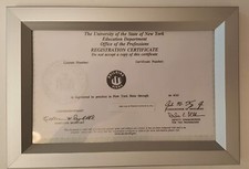 NYS Registration Certificate Frame 8.5x5.5 (Heavy Duty - Aluminum) -REF24-1027
