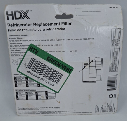 HDX FMF-2 Premium Refrigerator Water Filter Replacement Fits Frigidaire WF1CB - Picture 4 of 5