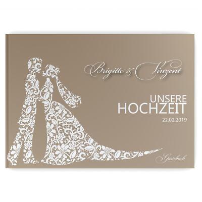 Gästebuch Hochzeit mit Namen und Datum Hochzeitsbuch personalisierbar Hardcover