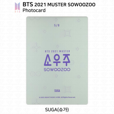 BTS Bangtan Boys 2021 Muster SoWooZoo Official Photocard