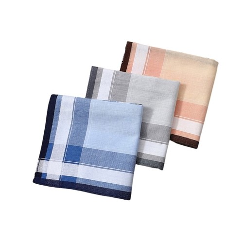 Pocket Handkerchief for Wedding Party Striped Hankies for Husband Dad Grandfathe - Picture 13 of 14