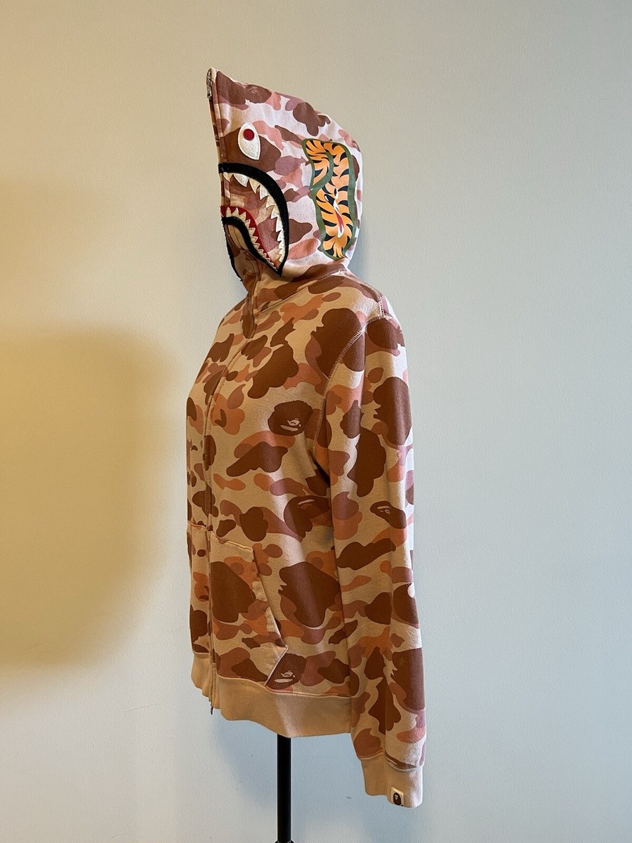 BAPE 1st COLOR CAMO SHARK FULL ZIP HOODIE | eBay