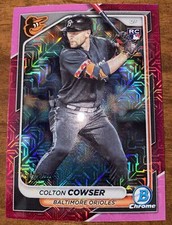 RARE RC 2023 Bowman Chrome 123/299 Pink Refractor Colton Cowser BMore Orioles