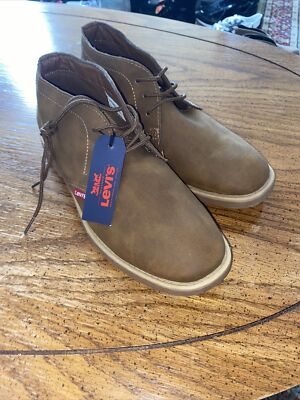 LEVIS Mens Brown Casual Lace-Up Sneaker Ankle Boots  display picture 1