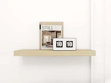 Natural 23" Wood Floating Shelf Save Space Parity