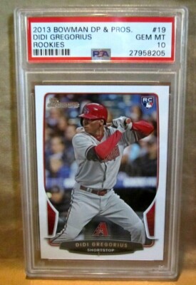 DIDI GREGORIUS 2013 BOWMAN DRAFT PICKS&PROSPECTS ROOKIE PSA10!DIAMONDBACKS RC-V2