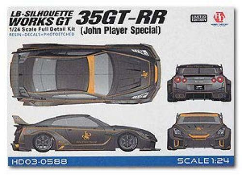 HOBBY DESIGN 1/24 R35 GT-RR Silhouette Works JPS Resin Full Kit 