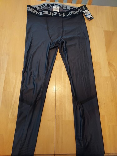Neu mit Etikett Under Armour Leggings Heat Gear Jungen XL schwarz BRANDNEU Beschreibung lesen - Bild 1 von 5