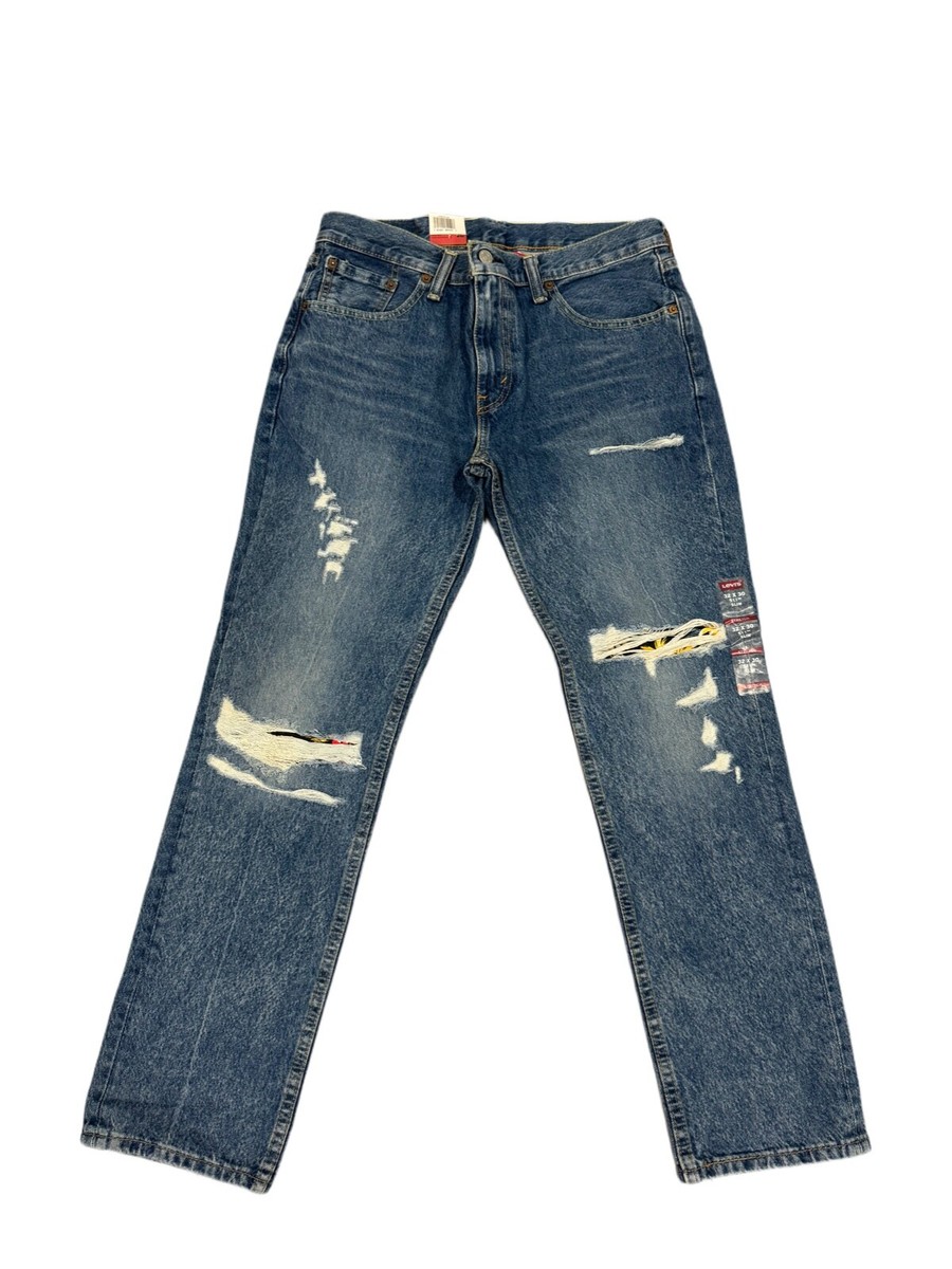 Levis 511 Slim Fit Jeans Destroyed Distressed Slim Fit Stretch