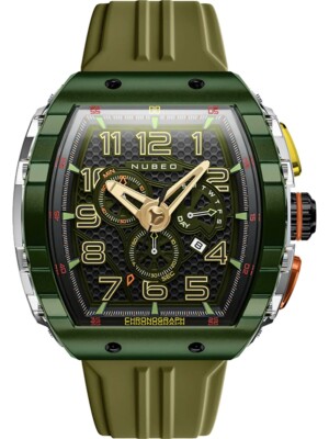 Nubeo NB-6088-05 Mens Watch Magellan Retrograde Chronograph 49mm 5ATM  UK