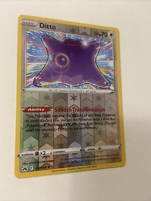 2023 Pokemon, Crown Zenith, #107/159 Ditto, Reverse Holo Rare