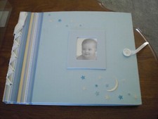 VINTAGAE C.R. GIBSON BABY BOY DELUXE MEMORY BOOK NEW W/ BOX